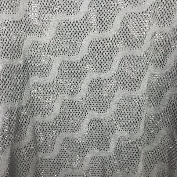 Dotti Black Mesh Wavy Print Tshirt Swim Cover Up L - Picture 4 of 7